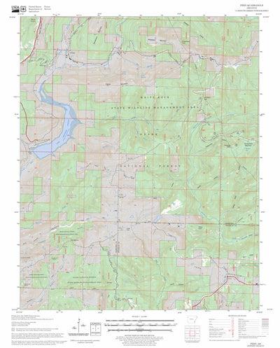 US Forest Service - Topo Fern, AR FSTopo Legacy digital map
