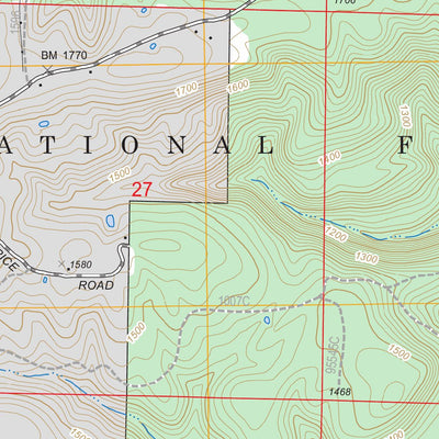 US Forest Service - Topo Fern, AR FSTopo Legacy digital map