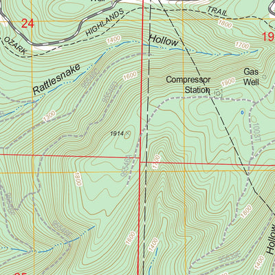 US Forest Service - Topo Fern, AR FSTopo Legacy digital map