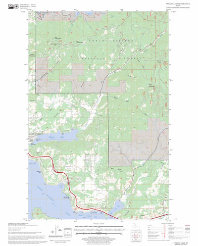 US Forest Service - Topo Fernan Lake, ID FSTopo Legacy digital map