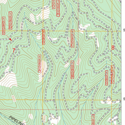 US Forest Service - Topo Fernan Lake, ID FSTopo Legacy digital map