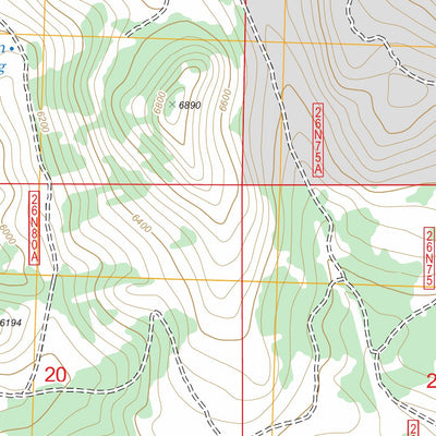 US Forest Service - Topo Ferris Creek, CA FSTopo Legacy digital map
