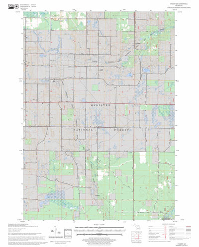 US Forest Service - Topo Ferry, MI FSTopo Legacy digital map