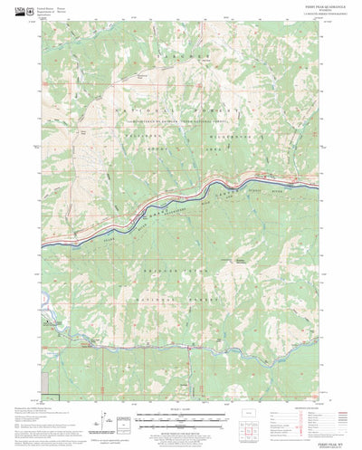 US Forest Service - Topo Ferry Peak, WY FSTopo Legacy digital map