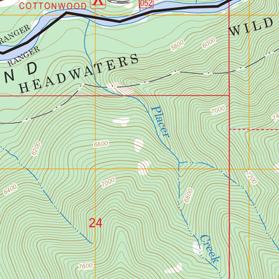 US Forest Service - Topo Ferry Peak, WY FSTopo Legacy digital map