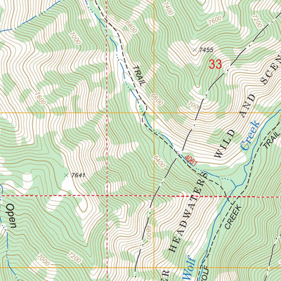 US Forest Service - Topo Ferry Peak, WY FSTopo Legacy digital map