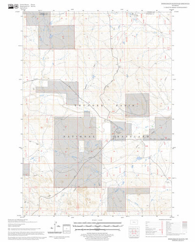 US Forest Service - Topo Fiddleback Ranch, WY FSTopo Legacy digital map