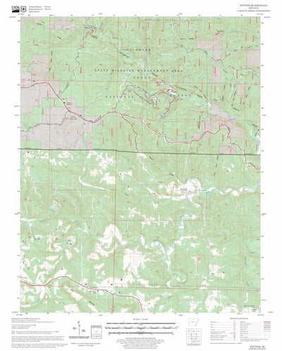 US Forest Service - Topo Fiftysix, AR FSTopo Legacy digital map