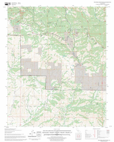 US Forest Service - Topo Figueroa Mountain, CA FSTopo Legacy digital map