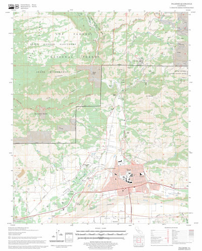 US Forest Service - Topo Fillmore, CA FSTopo Legacy digital map