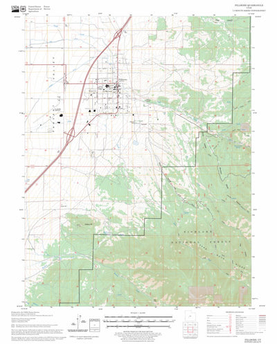 US Forest Service - Topo Fillmore, UT FSTopo Legacy digital map