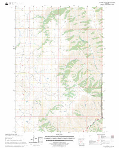 US Forest Service - Topo Findley Buttes, OR FSTopo Legacy digital map