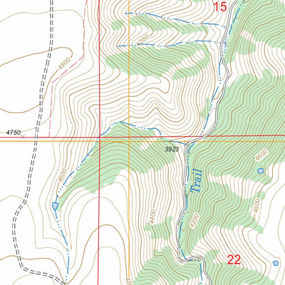 US Forest Service - Topo Findley Buttes, OR FSTopo Legacy digital map