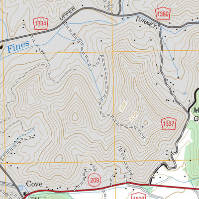 US Forest Service - Topo Fines Creek, NC FSTopo Legacy digital map