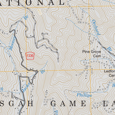 US Forest Service - Topo Fines Creek, NC FSTopo Legacy digital map