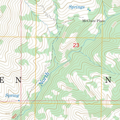 US Forest Service - Topo Finley Butte, CA FSTopo Legacy digital map