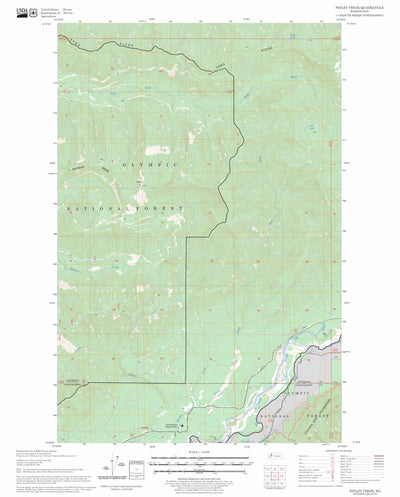 US Forest Service - Topo Finley Creek, WA FSTopo Legacy digital map