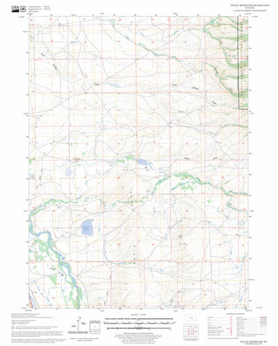 US Forest Service - Topo Finley Reservoir, WY FSTopo Legacy digital map