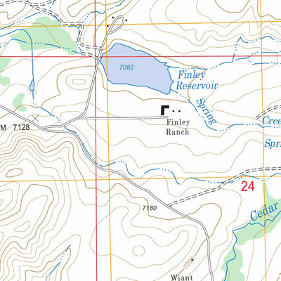 US Forest Service - Topo Finley Reservoir, WY FSTopo Legacy digital map