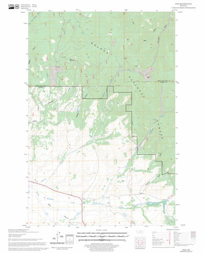 US Forest Service - Topo Finn, MT FSTopo Legacy digital map