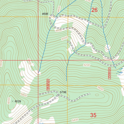 US Forest Service - Topo Fish Creek Desert, OR FSTopo Legacy digital map