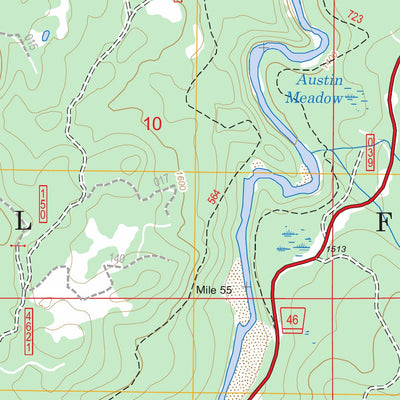 US Forest Service - Topo Fish Creek Mountain, OR FSTopo Legacy digital map