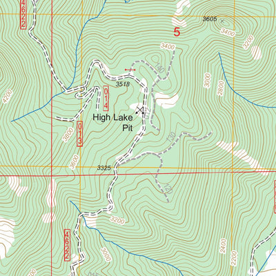 US Forest Service - Topo Fish Creek Mountain, OR FSTopo Legacy digital map