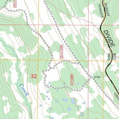 US Forest Service - Topo Fish Creek Park, WY FSTopo Legacy digital map