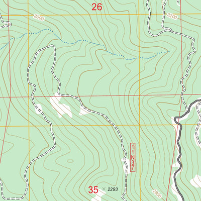US Forest Service - Topo Fish Lake, CA FSTopo Legacy digital map