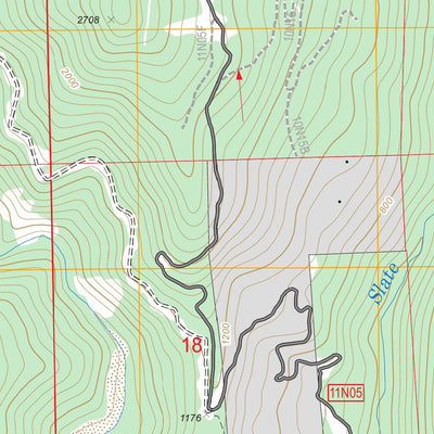 US Forest Service - Topo Fish Lake, CA FSTopo Legacy digital map
