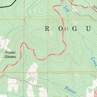 US Forest Service - Topo Fish Mountain, OR FSTopo Legacy digital map
