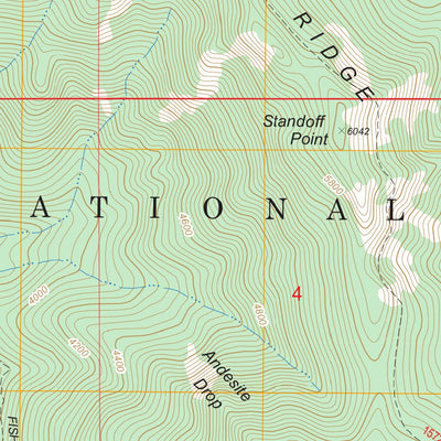 US Forest Service - Topo Fish Mountain, OR FSTopo Legacy digital map