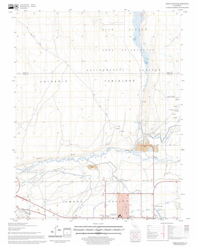 US Forest Service - Topo Fish Slough, CA FSTopo Legacy digital map