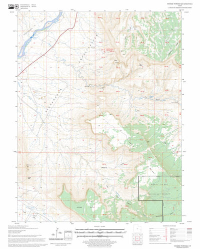 US Forest Service - Topo Fisher Towers, UT FSTopo Legacy digital map