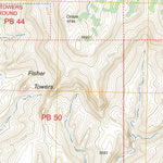 US Forest Service - Topo Fisher Towers, UT FSTopo Legacy digital map