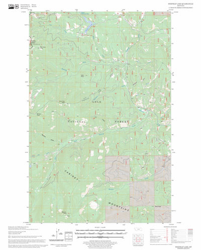 US Forest Service - Topo Fishtrap Lake, MT FSTopo Legacy digital map