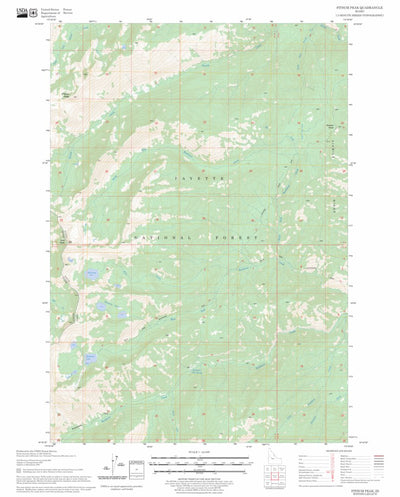 US Forest Service - Topo Fitsum Peak, ID FSTopo Legacy digital map