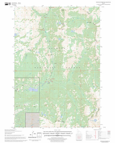 US Forest Service - Topo Fitsum Summit, ID FSTopo Legacy digital map