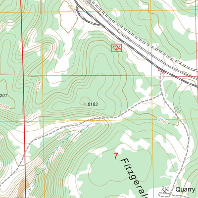US Forest Service - Topo Fitzgerald Hill, AZ FSTopo Legacy digital map