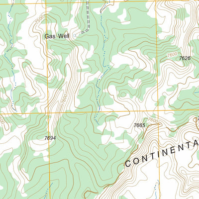 US Forest Service - Topo Five Lakes Canyon NE, NM FSTopo Legacy digital map