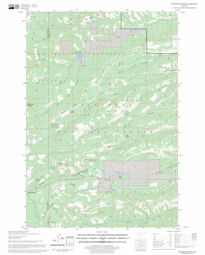 US Forest Service - Topo Fivemile Butte, OR FSTopo Legacy digital map