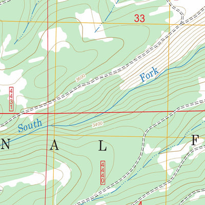 US Forest Service - Topo Fivemile Butte, OR FSTopo Legacy digital map