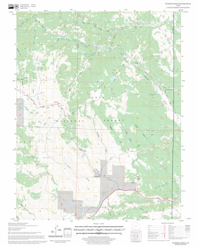 US Forest Service - Topo Fivemile Ridge, UT FSTopo Legacy digital map
