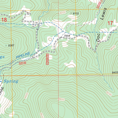 US Forest Service - Topo Fivemile Ridge, UT FSTopo Legacy digital map