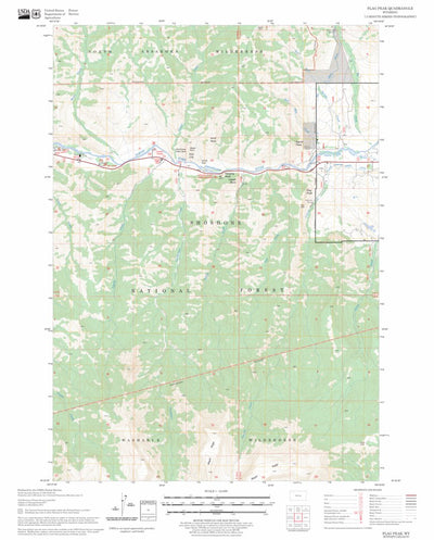 US Forest Service - Topo Flag Peak, WY FSTopo Legacy digital map