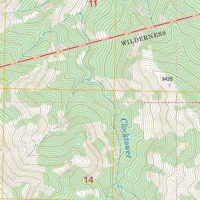 US Forest Service - Topo Flag Peak, WY FSTopo Legacy digital map