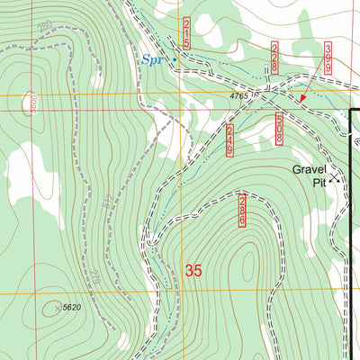 US Forest Service - Topo Flag Prairie, OR FSTopo Legacy digital map