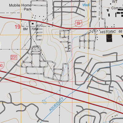 US Forest Service - Topo Flagstaff West, AZ FSTopo Legacy digital map