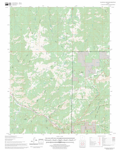 US Forest Service - Topo Flanigan Arch, UT FSTopo Legacy digital map