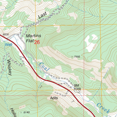 US Forest Service - Topo Flanigan Arch, UT FSTopo Legacy digital map